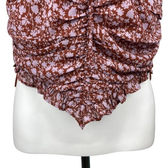 NWT COTTON CANDY LA Tie Front Cami Sz Large - Picture 3 of 6